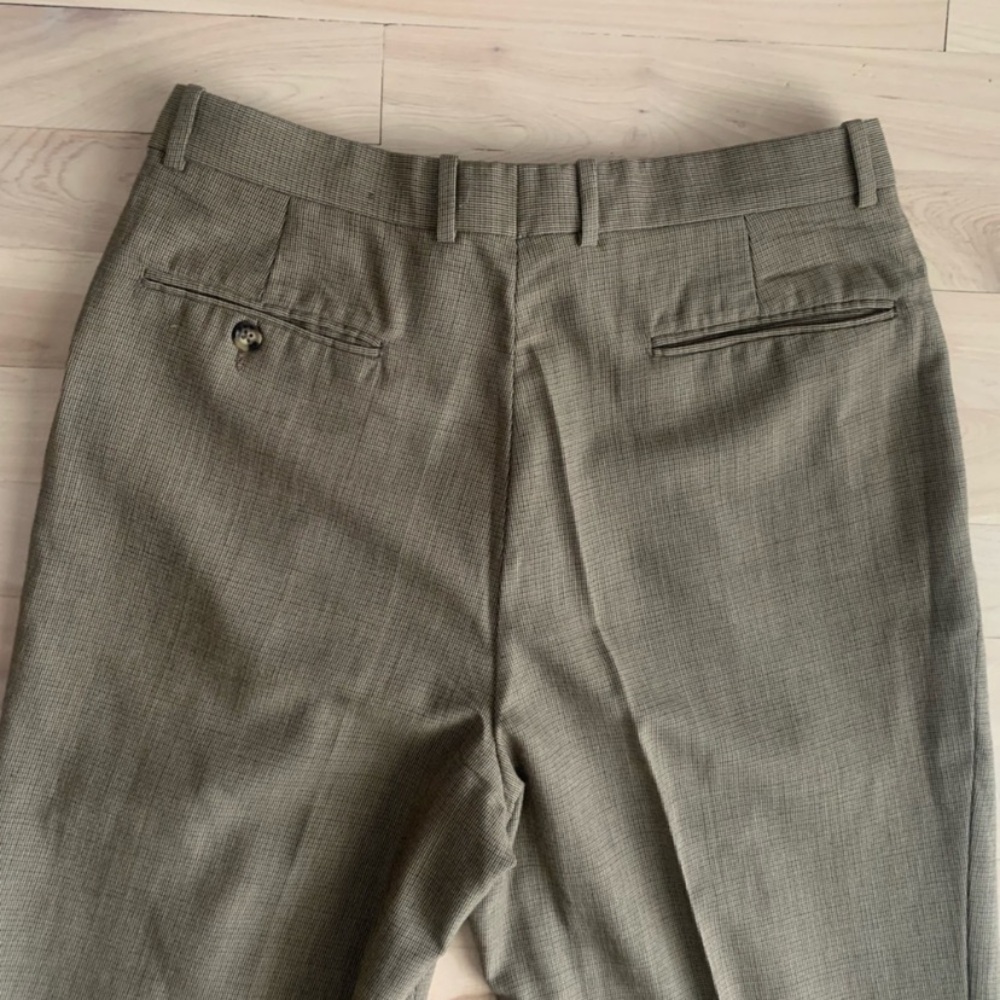 TOMMY HILFIGER Vintage - Pleated Tweed Trousers | Preppy Tailored Pants - Picture 14 of 14